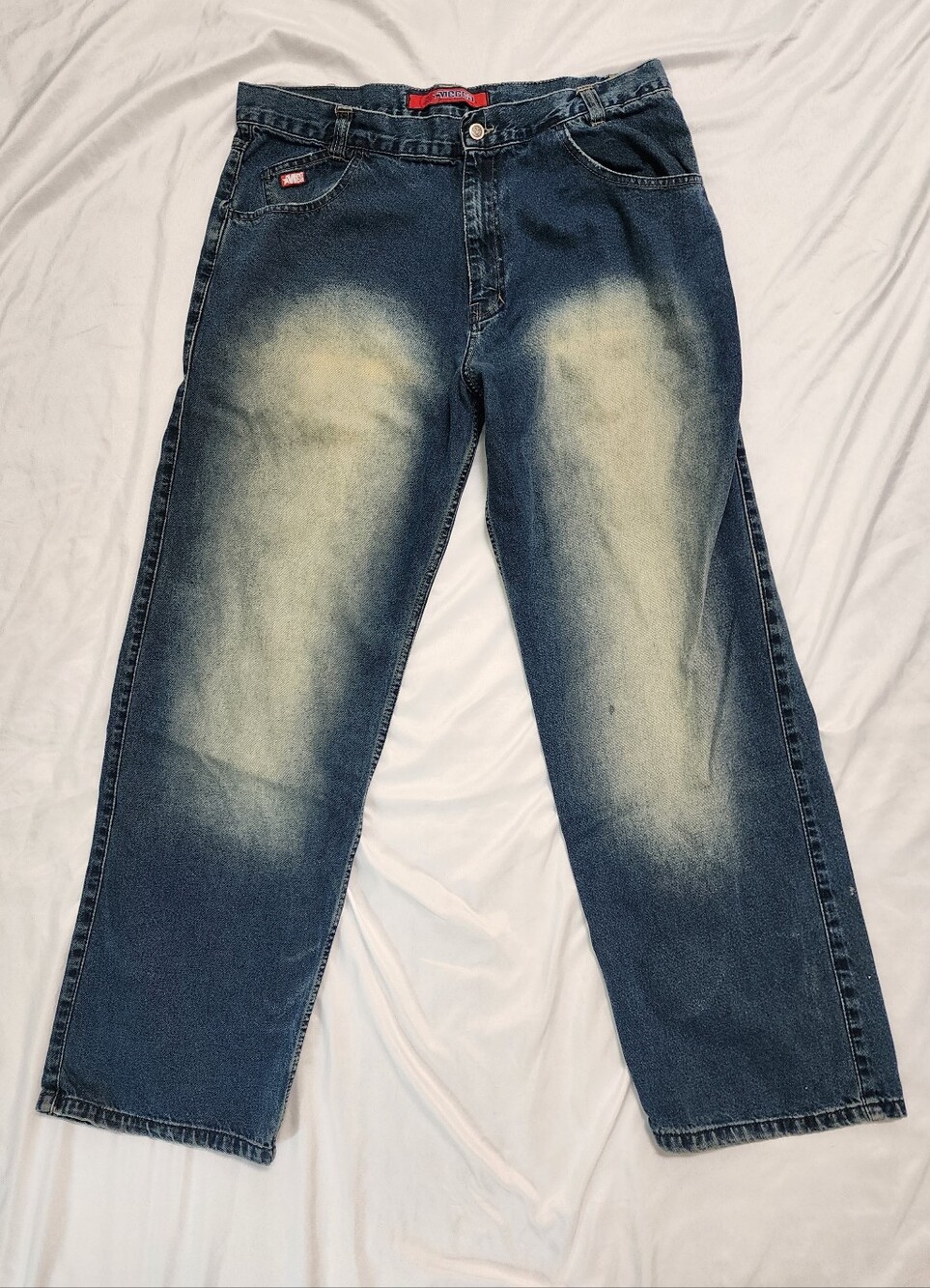 Vintage Y2K Mecca Baggy Jeans 38x34 Faded Hip Hop Wide Leg Denim